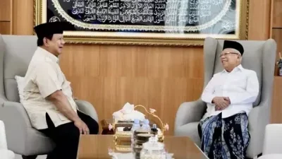 Presiden RI Prabowo Subianto Temui Maruf Amin di Tapos Depok Silaturahmi Politik, Bahas Arah Pembangunan Nasional