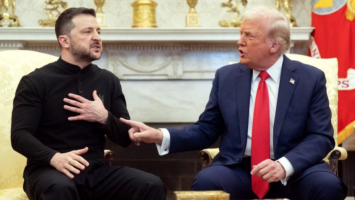 Bertemu Zelensky Trump