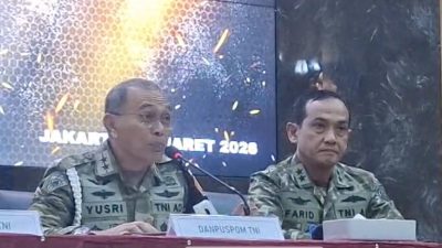 Anggota TNI Pelaku Penyiraman